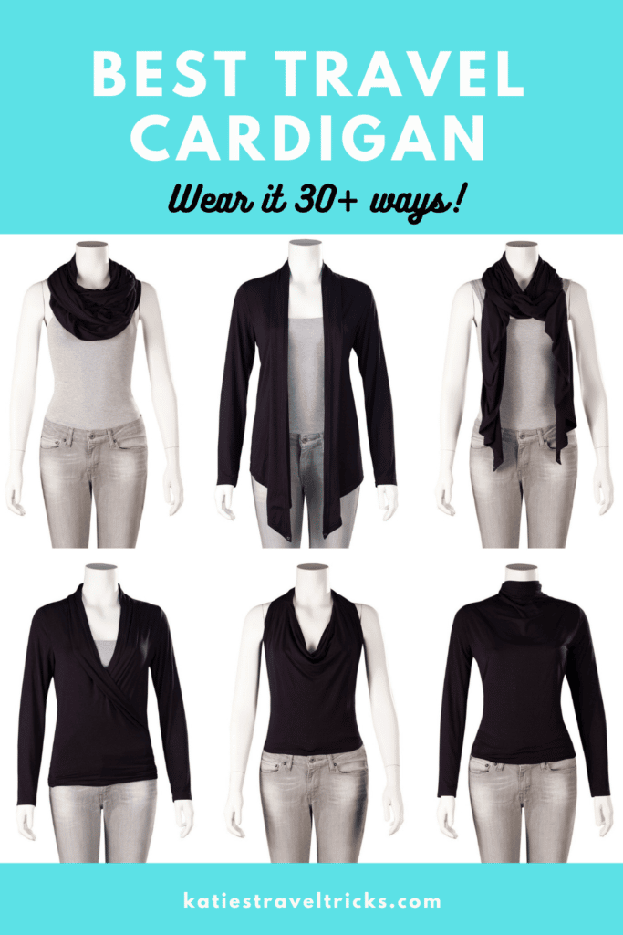 Convertible Cardigan for Travel wear it 30 ways Katie s Travel Tricks