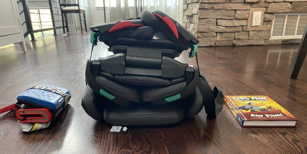 Review: Traveling with Mifold Hifold and Mifold Booster Seats - Katie's  Travel Tricks