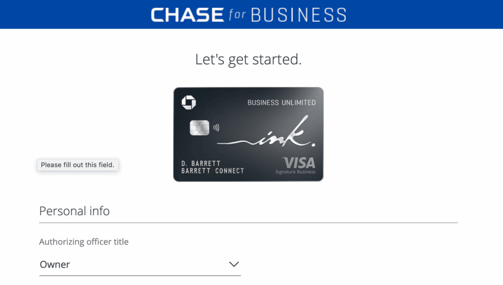 Chase Business Credit Cards