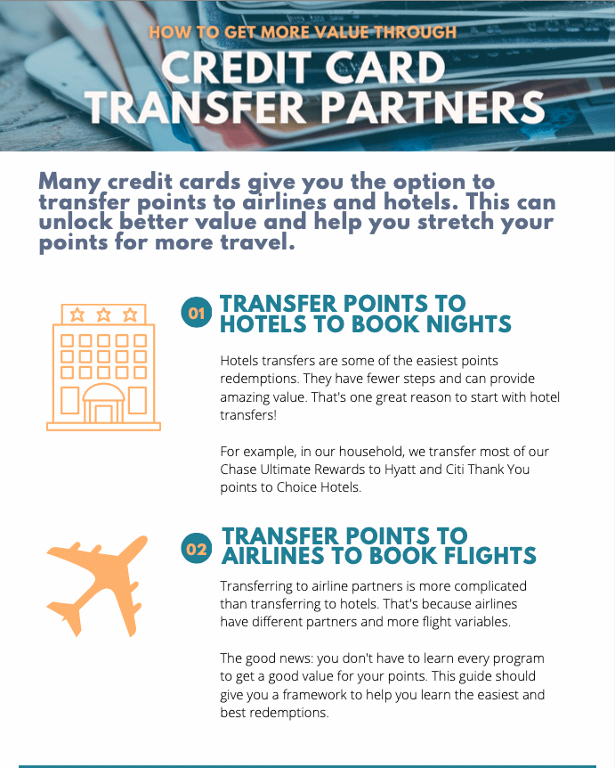 transfer partner guide