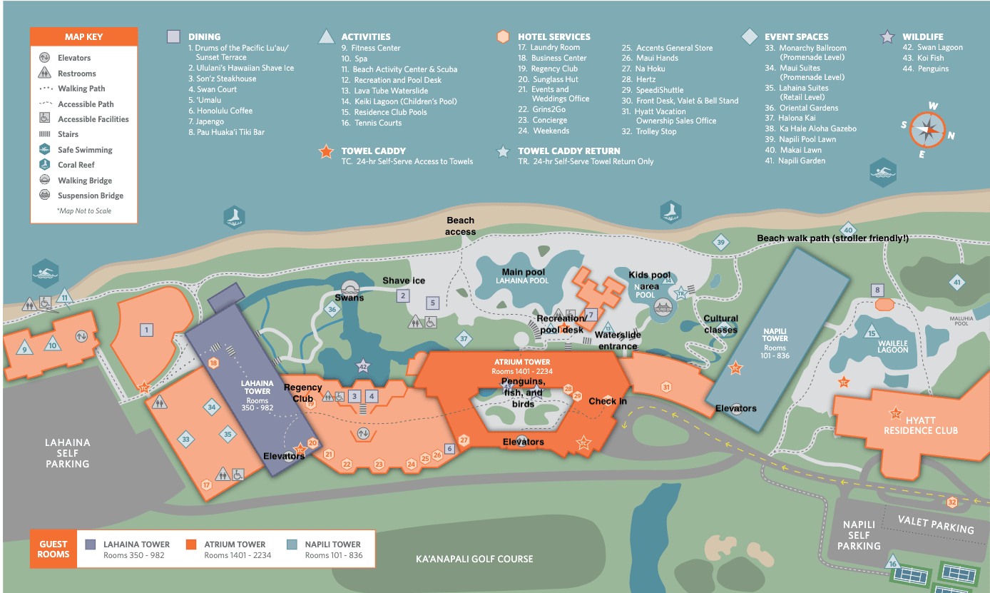 Hyatt resort Maui map
