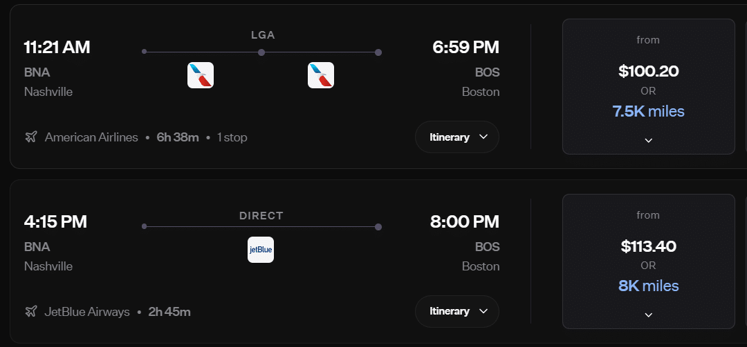 Redeeming Rove Miles to book travel directly in the portal